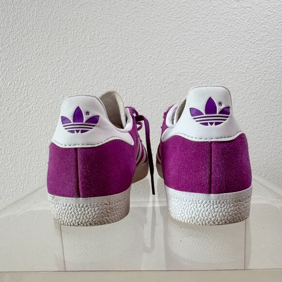 🔥 Adidas Gazelle Shock Purple Suede Women’s 6.5 Iconic Retro Streetwear Sneaker - Picture 7 of 13